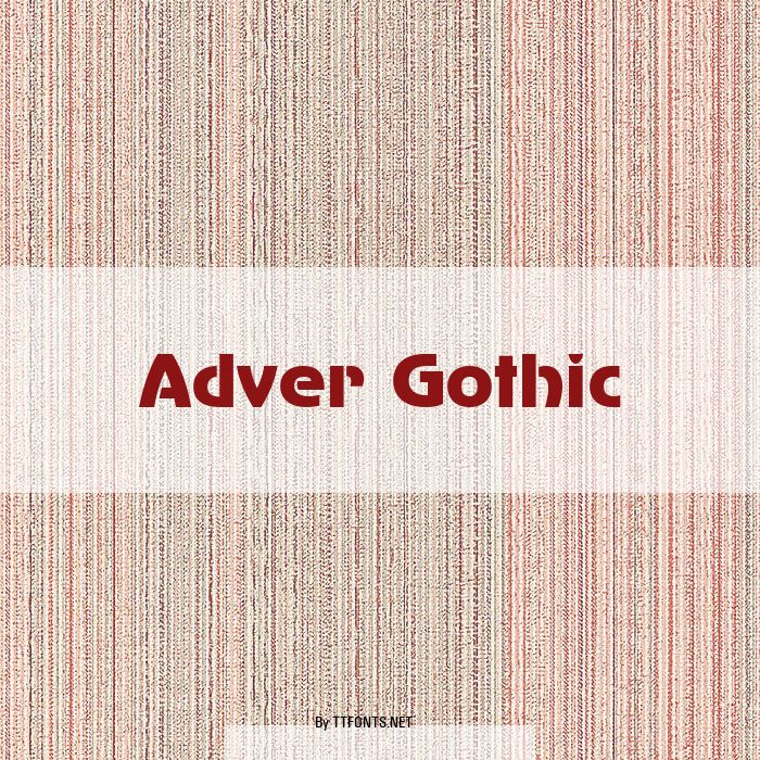 Adver Gothic example